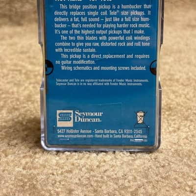 Seymour Duncan STHR-1b Hot Rails Lead Tele Black image 4