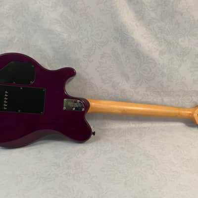 1999 Ernie Ball Music Man Axis Sport Purple Electric Guitar with Hardshell Case image 7