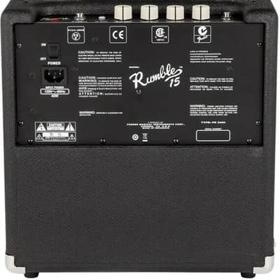 Fender Rumble 15 v3 - 1x8 15W Bass Guitar Combo Amplifier Bild 3