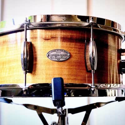 Doc Sweeney Drums 14x6.5 Legend Series Steam Bent Myrtle Snare Drum 2019 Natural image 1