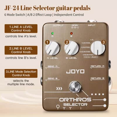 Joyo JOYO Line Selector Guitar Pedals 6 Mode Switch 2 Effect Loop for Electric Guitar image 2
