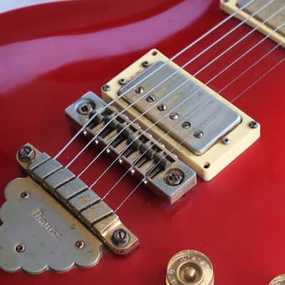 1982 Ibanez Japan AR100 Artist Double Cutaway (Fire Red) image 5