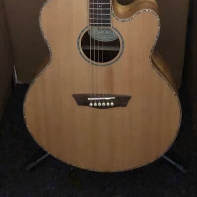 Washburn WJ55SCENS 2015 Jumbo Acoustic/Electric - Natural/Matte image 1