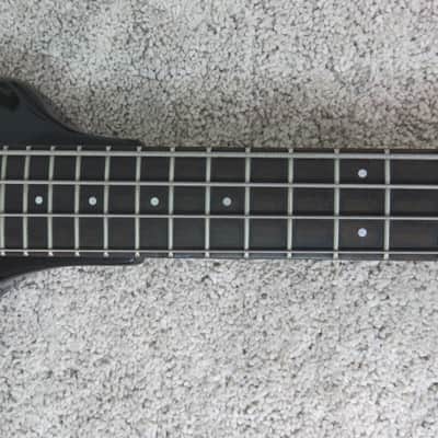 Vintage 1980s Hohner Hondo Cort Alien Headless Bass Guitar Black Clean Kramer Duke Clone image 8
