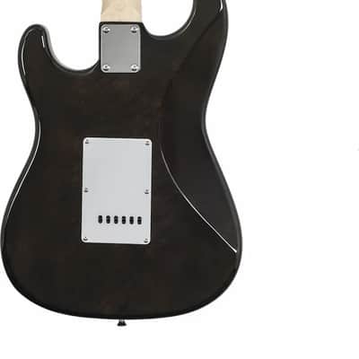 Washburn SDFTB Sonamaster Deluxe Electric Guitar. Trans Black image 4