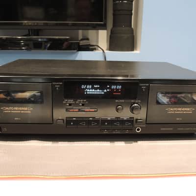 Sony TC-WR590 dual cassette deck mid 1990 - Black image 3