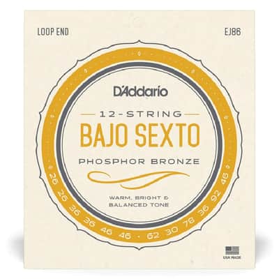 D'Addario EJ86 Bajo Sexto Strings image 1