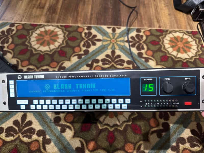 Klark Teknik DN3600 Programmable Graphic Equaliser 1980s - Silver image 1