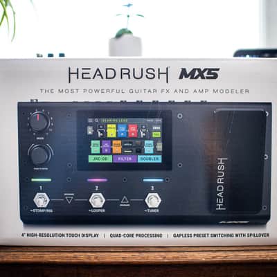 Headrush MX5 Amp Modeling Guitar Effect Processor boxed with extra midi controller image 2