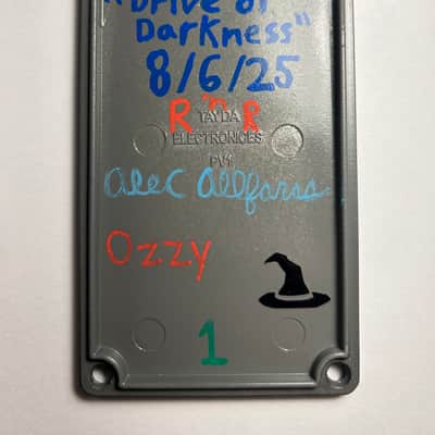 AlfaTone Drive of Darkness #1 2025 - Grey Purple Splatter (Catalinbread Sabbra Cadabra style pedal) image 3