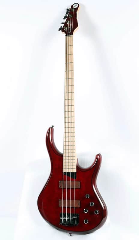 MTD Kingston KZ Electric Bass Guitar - Transparent Cherry Maple image 1