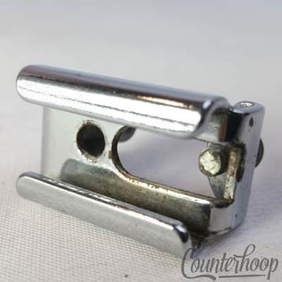 Ludwig P80/P338 Snare Drum Throw-Off Attachment Backing Plate Chrome Vintage 60s image 1