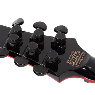 Schecter Sunset-6 Red Dawn Gloss Black image 12