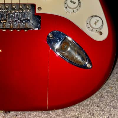 Fender Squier Affinity Stratocaster 2004 Candy Apple Red image 6