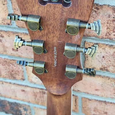 D'angelico Bowery Dreadnought Acoustic/Electric Guitar Antique Natural Finish Great Player & Sound Free Gator Gigbag Dealer Blowout image 7