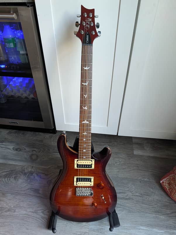 PRS SE Custom 24-Fresh Fretwork! - Tobacco Sunburst image 1