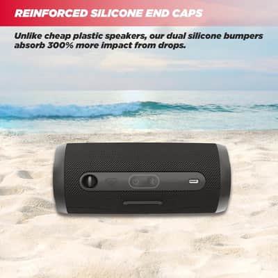 CERWIN-VEGA! Vega Mini Portable Bluetooth Speaker, VMBLK Powerful Bass, Portable Wireless Speaker for Travel, Home, and Outdoor Use – Black image 3
