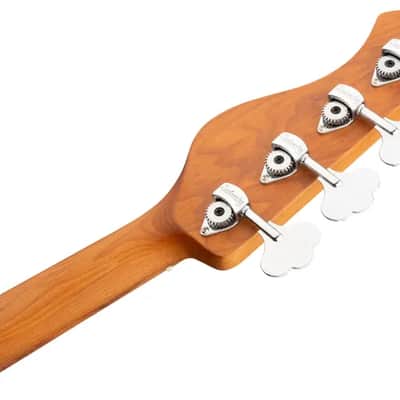 Sadowsky MetroExpress 21-Fret Vintage M Bass, Morado Fingerboard, 4-String - Solid Candy Apple Orange Metallic High Polish image 8