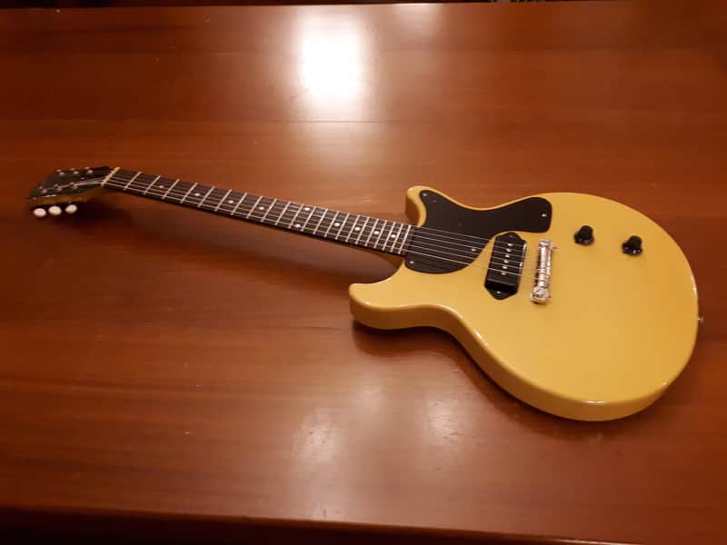 Greco Les paul junior dc tv yellow 1984 TV Yellow | Reverb
