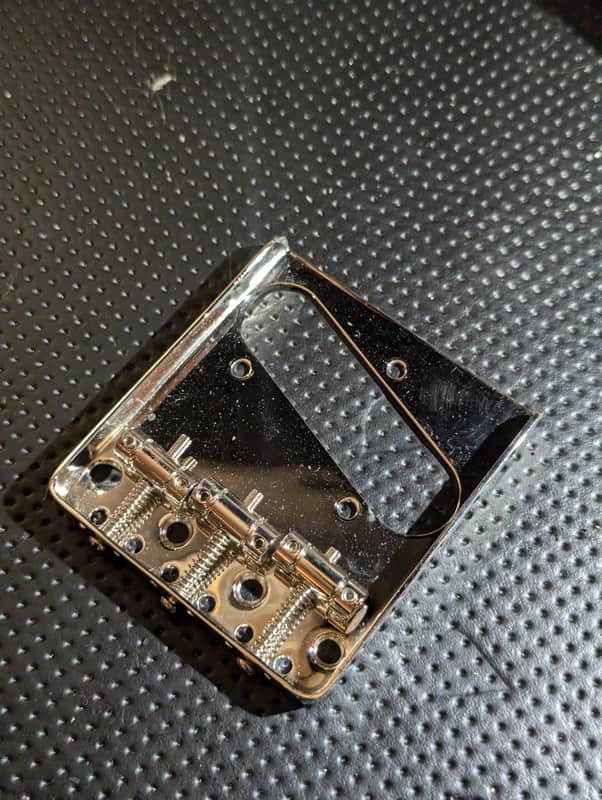 Squier Ashtray bridge 2020s - Chrome image 1