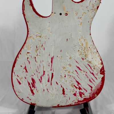 Unbranded P-Bass Style Electric Bass Body - Red image 8