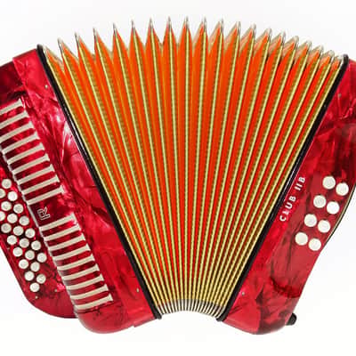 Close to New! Hohner Club llB Diatonic Squeezebox, German Button Accordion, Straps 2052, High Quality Harmonica, Amazing sound! image 3