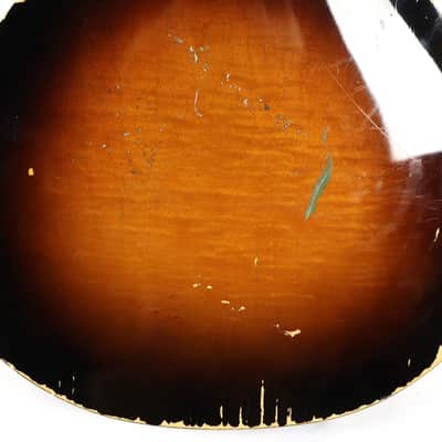Vintage 1960s Kay P-3 Tobacco Sunbust Archtop Acoustic Guitar L-6955 image 10