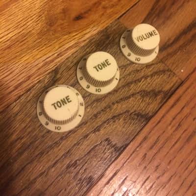 Fender Stratocaster knobs  1960's 1963 vintage pre CBS image 1