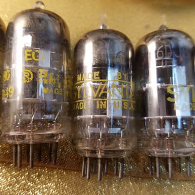 Sylvania etc. ONE (1) 6DJ8 tNOS AT1000 TESTED Vacuum Tube ECC88 dual triode 1965-1972 image 2