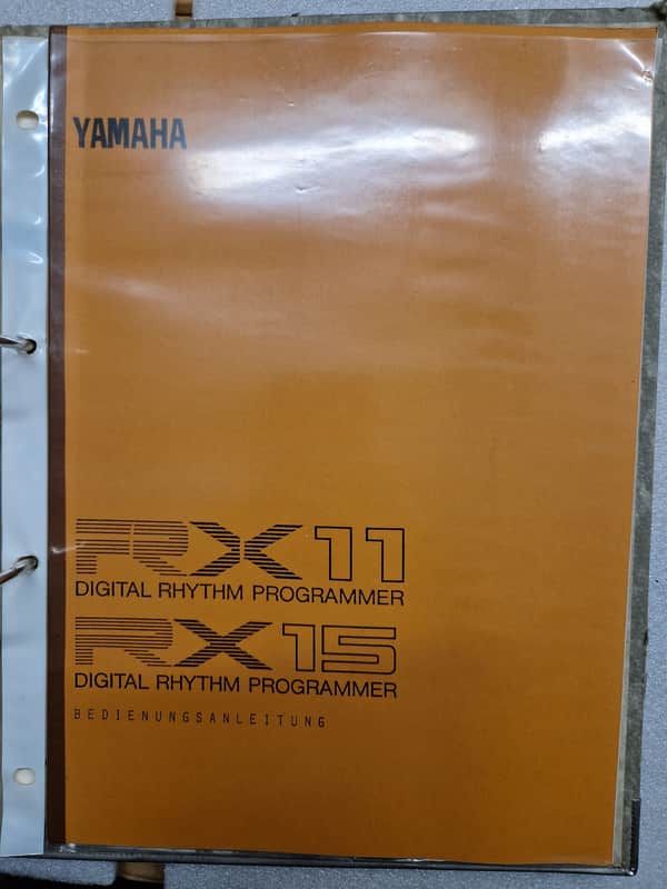 Yamaha RX11 RX15 Owner's Manual German Bedienungsanleitung image 1