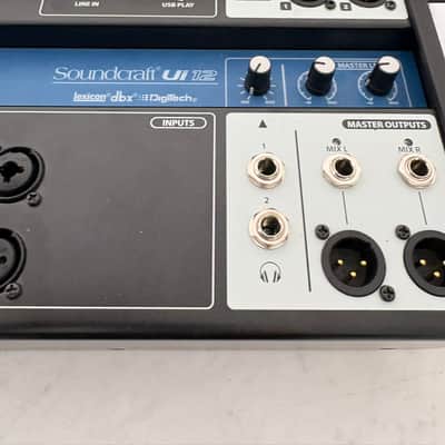 Soundcraft Ui12 12-Channel Remote Controlled Digital Mixer 2010s - Black/Blue image 3