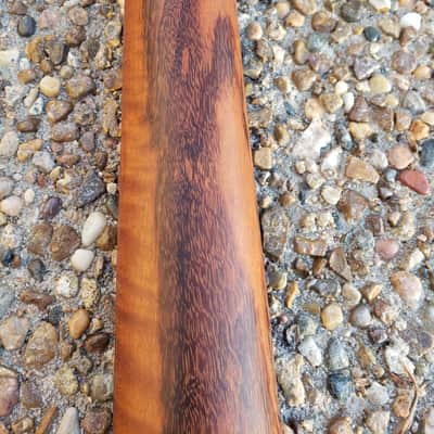 Warmoth Strat Neck, Partly Loaded, Rare Flamed Goncalo Alves, Stainless Frets, Floyd Rose Nut image 10