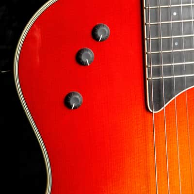 Taylor T5-S Thinline Acoustic-Electric Guitar Red Edgeburst 2005 Pre-Owned image 5