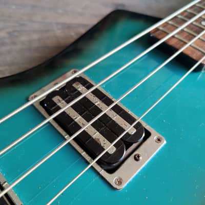 1980's Fernandes Japan BXB-55 Explorer Bass (Blue Black Sunburst) image 4