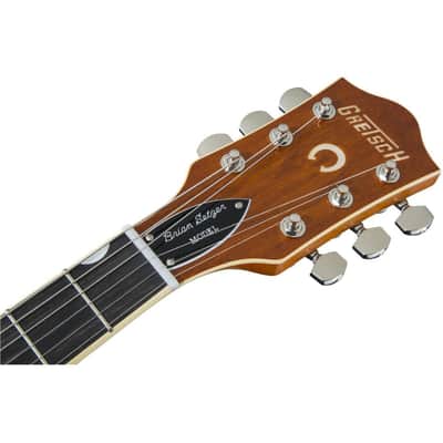 Gretsch G6120T-BSSMK Brian Setzer Signature Nashville Hollow Body '59 ‘Smoke’ with Bigsby Electric Guitar (Smoke Orange Lacquer) image 5