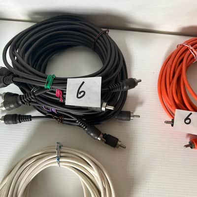Lot of 47 Vintage Tascam Color coded RCA cables 5’ image 4