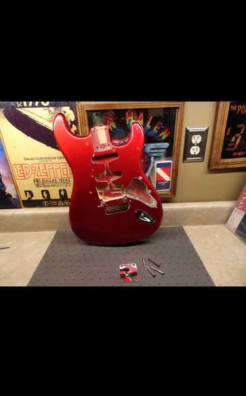 Fender Stratocaster 1988 -MIJ Japan-Floyd Rose ready- Candy Apple Red Metallic image 1