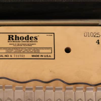 Fender Rhodes Mark I Stage 73-Key Electric Piano - 1977- Black Rounded Top image 12