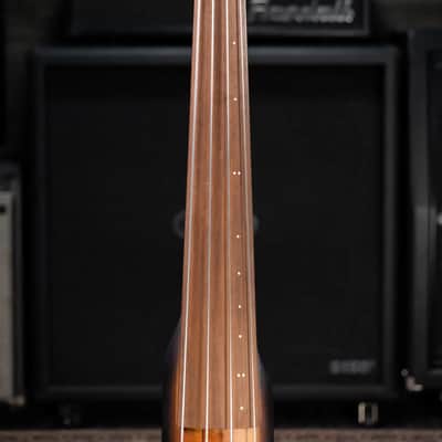 Ibanez Bass Workshop UB804 4-String Electric Upright Bass - Mahogany Oil Burst with Gig Bag image 4
