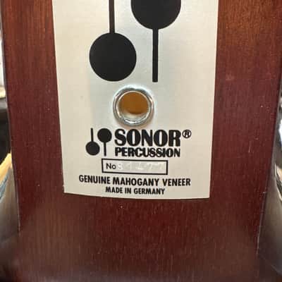 Sonor D-518x MR Phonic Plus 14x8" 10-Lug Beech Snare Drum 1984 - 1989 - Red Mahogany image 2