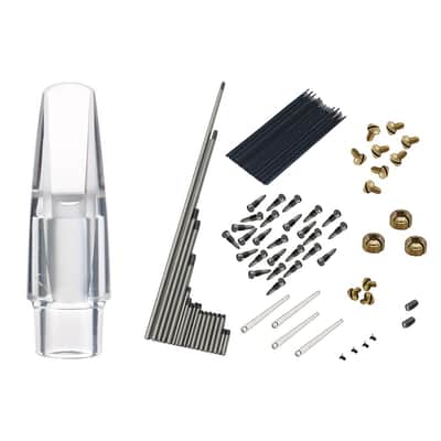OEM 92Pcs/Set Alto Sax Saxophone Repair Parts Screws + Saxophone Springs & 1x Acrylic Alto Saxophone Mouthpiece for Sax image 1