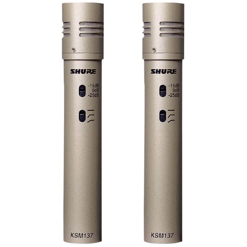 Shure KSM137 Small-Diaphragm Condenser Microphones, Stereo Matched Pair, KSM137/SL ST, Matched Pair image 1