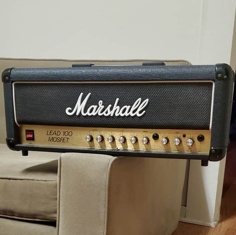 Marshall Model 3210 Lead 100 MOSFET Head 1980s - Black image 1