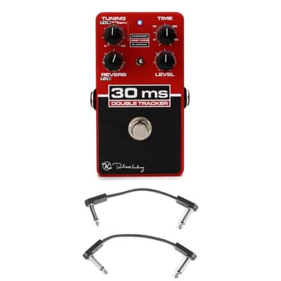Keeley 30ms Automatic Double Tracker Delay Pedal with 3 Patch Cables image 2