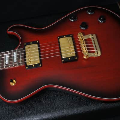 Knaggs Guitars Kenai in Vintage Cherry Smokeburst w/ Red Stained Binding image 6