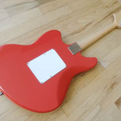 Bilt Relevator USA Made Custom Offset Electric Guitar Fiesta Red Mastery & ohsc image 14