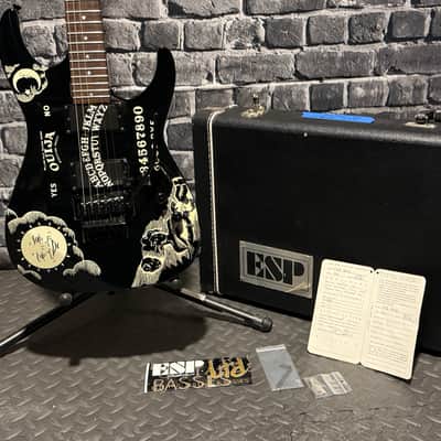 1996 ESP Pre-Lawsuit KH-2 Ouija Signature - Black (Collector piece) Rare Japan - Kirk Hammett of Metallica image 3