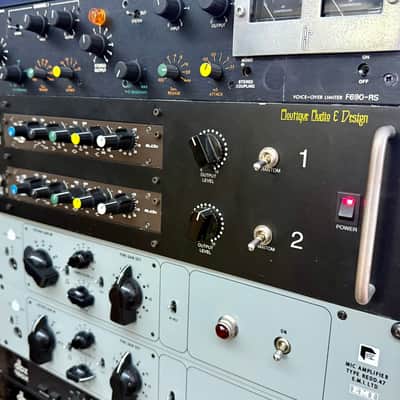 Audix 35102 Micpre EQ racked channel pair 1970 - Neve 33114 original vintage uk BBC discrete analog preamplifier image 3