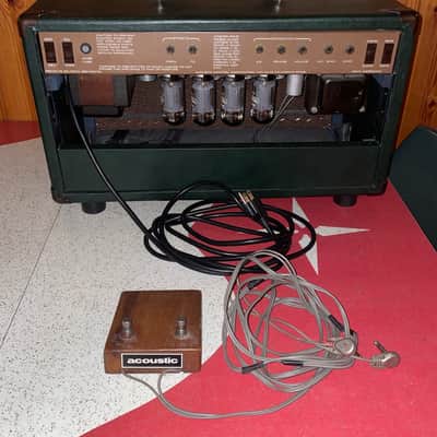 RARE Vintage Acoustic Control Corp G100T Tube Guitar Amplifier Head! w/ Reverb & 5-band EQ image 2