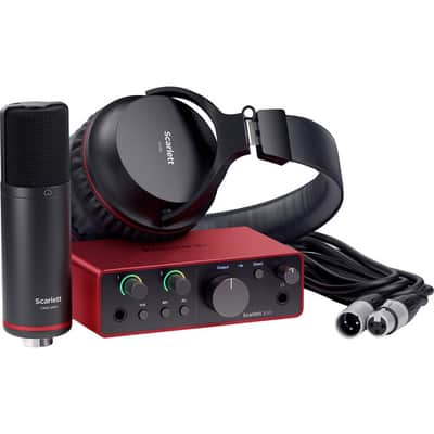 Focusrite Scarlett Solo Studio USB-C Audio Interface with Mic and Headphones, 4G image 1